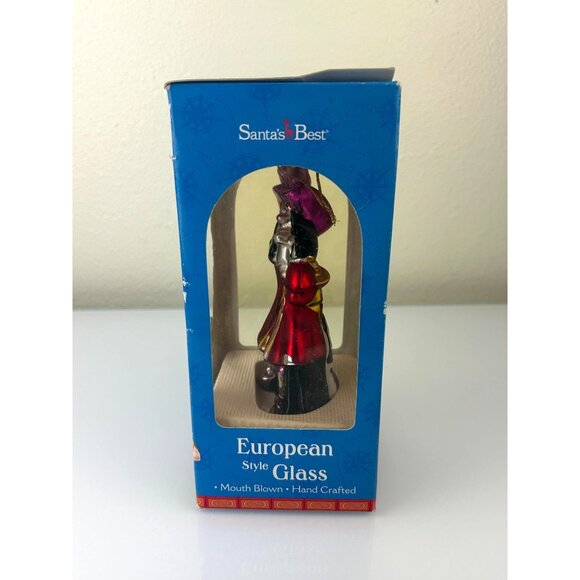 Santa's Best Captain Hook Disney Peter Pan European Mouth Blown Glass Ornament - Picture 14 of 16